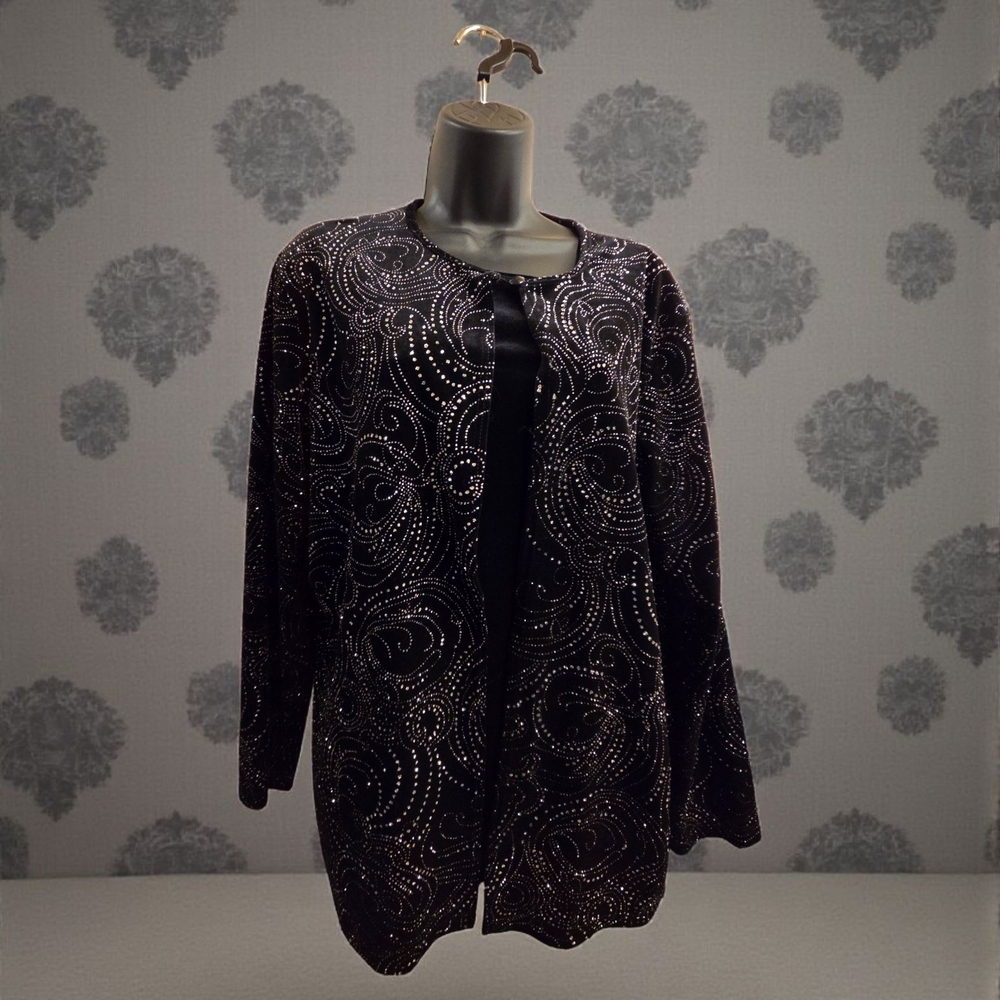 Black and Silver Embellished Jacket
